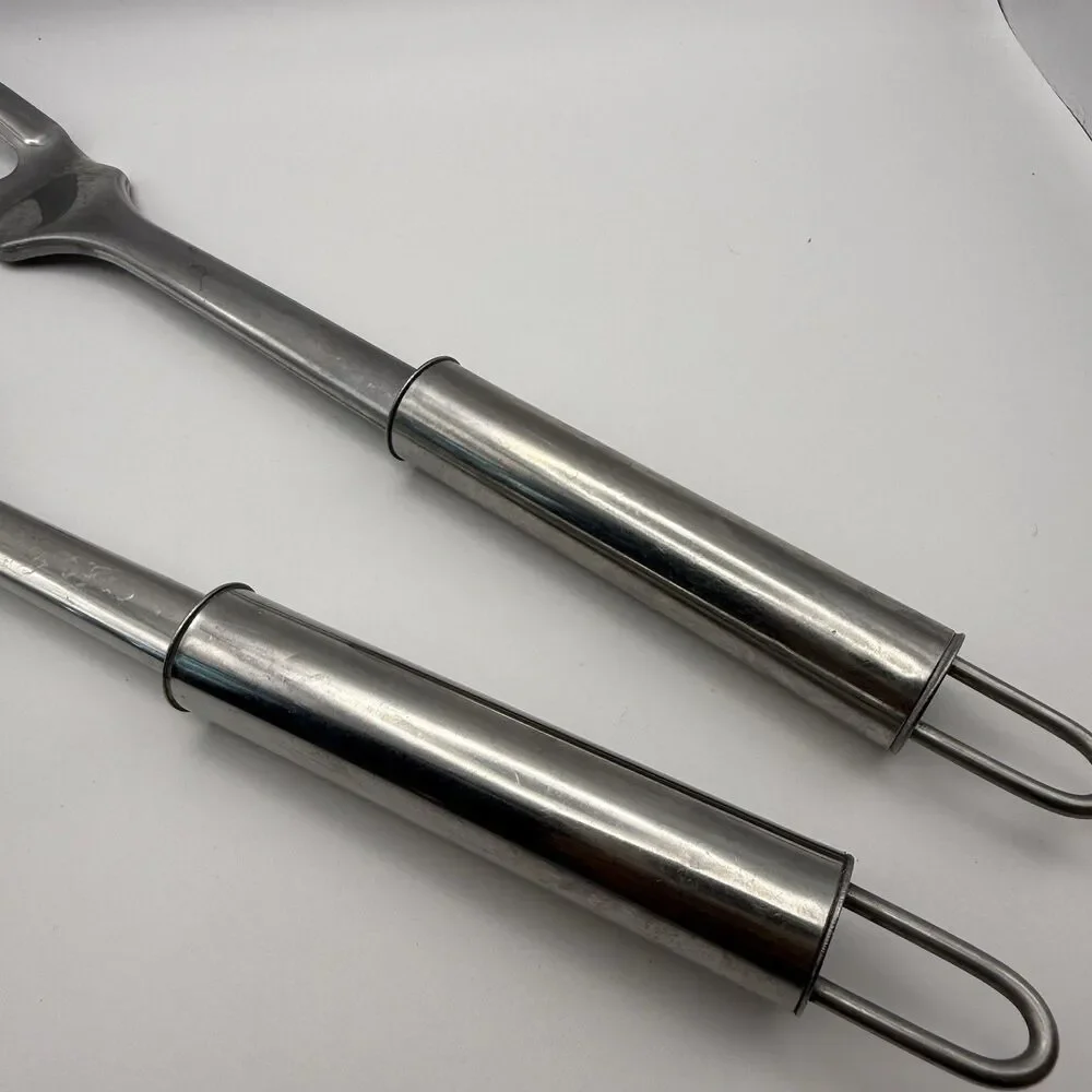 INOX Edelstahl Rost Frei 18/8 Stainless Slotted Angled Spatula & Serving Fork